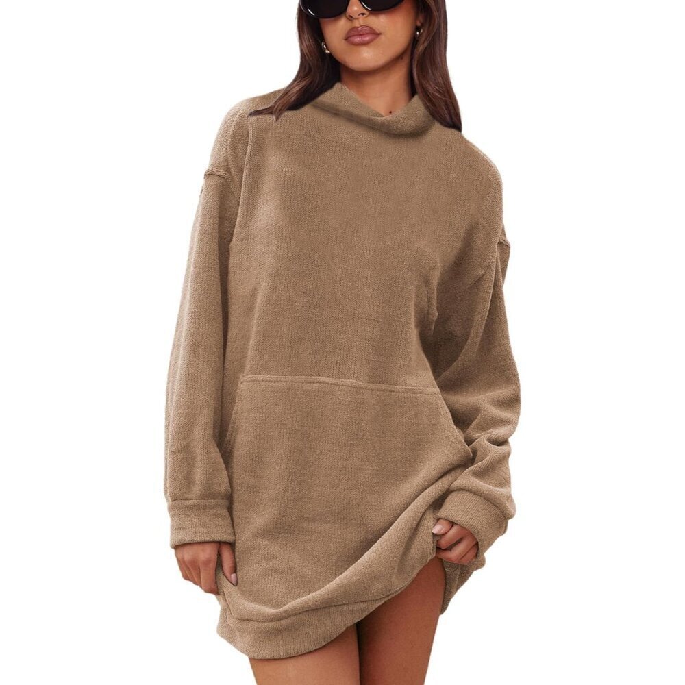 Women’s Chenille Turtleneck Sweater X-Large Casual Cozy Long Sleeve Knit